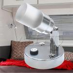 12V Swivel Crystal LED Reading Lamp Bedside Lamp Boat/Caravan/Laptop/Book/Ipad