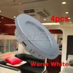 4x12V 70mm Warm White LED Recessed Down Light