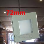12V 72MM LED Square Recessed Ceiling Down Light Cool White