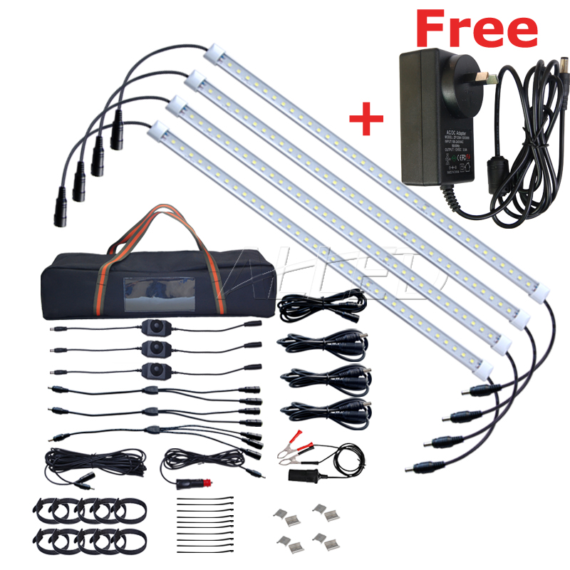 4bars Cool White 12v Waterproof Joinable Dimmable 500mm Led Camping 4bars Cool White 12v Waterproof Joinable Dimmable 500mm Led Camping Strip Light One More Input