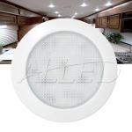 12V 76MM White shell Cool White LED Panel Light Cabinet Roof Lamp Caravan/Camper...