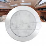 12V 76MM Silver shell Cool White LED Dome Light Cabin Ceiling Lamp Caravan/Campe...