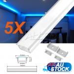 5X1M/100CM/1000MM Alloy Channel Aluminium Bar for LED Strip Light Kitchen Cabin