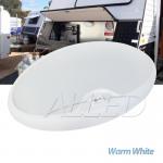 12V LED Warm White Oval Ceiling Roof Light Camper RV Interior Dome Lamp