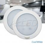 2X12V LED Flourescent Switch Ceiling Light Cool White RV Interior Cabin DownLamp