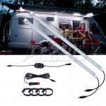 2bar 12V Waterproof Joinable Dimmable 500mm LED Camping Strip Light simple set w...