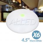 6x12V Warm White LED Dome Cabinet Light Flourescent Switch