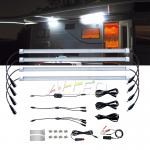4x12V LED Camping Light Waterproof Outdoor Strip Lamp RV Caravan