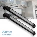 12v 298mm Black Shell Swivel Rail Light Switched Under Cabinet Strip Lighting