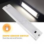 12V LED Under Cabinet Strip Light Bar Swipe Sensor RV Trailer Caravan