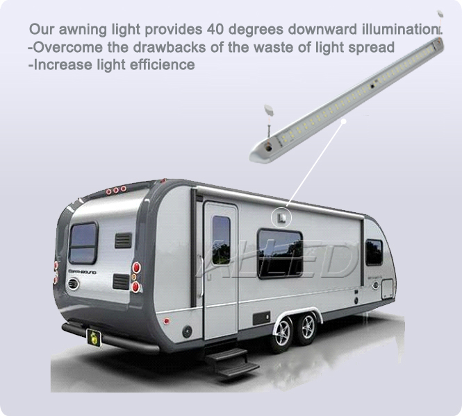 12V Waterproof LED Awning Light Caravan Waterproof Downward Camping