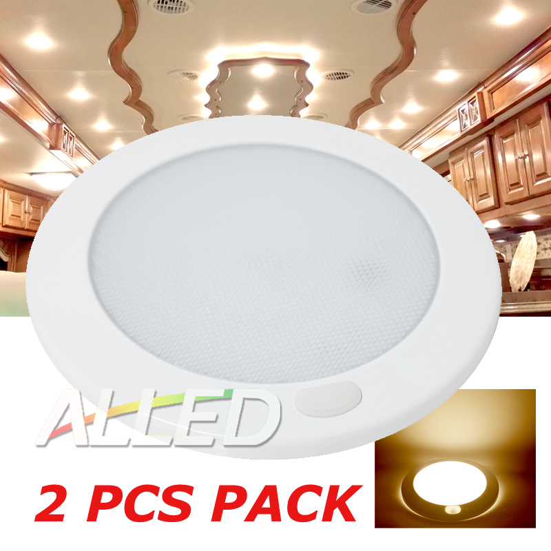 2x12v Warm White Flourescent Switch Led Interior Cabin Roof