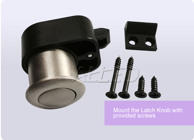 Push Button Cabinet Door Latch Knob Drawer Cupboard Lock Rv