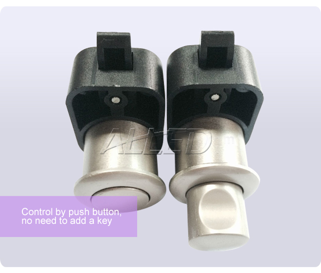 2xPush Button Door Latch Knob Drawer Cupboard Lock RV Caravan