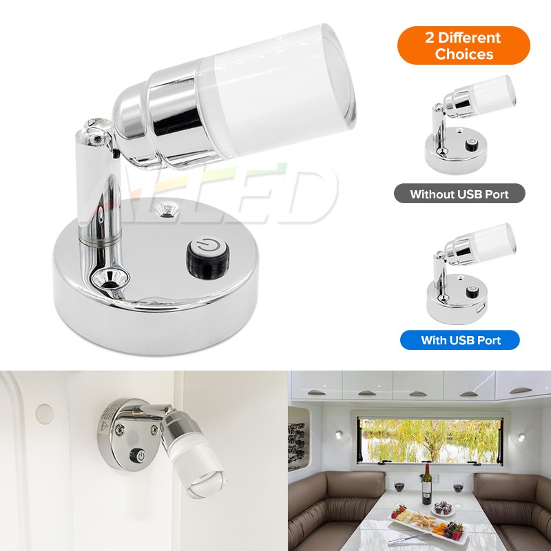 12v reading light shop with usb port
