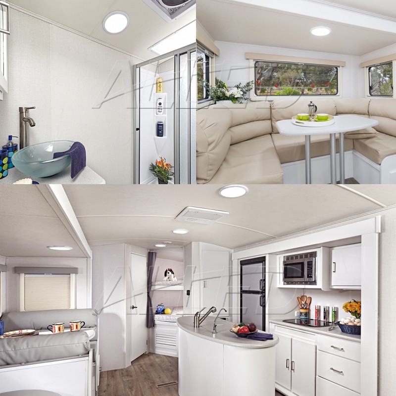 8.5inch 12V LED Ceiling Lights, RV Down Lamp, Caravan Dome Lights, 12v Interior Lights