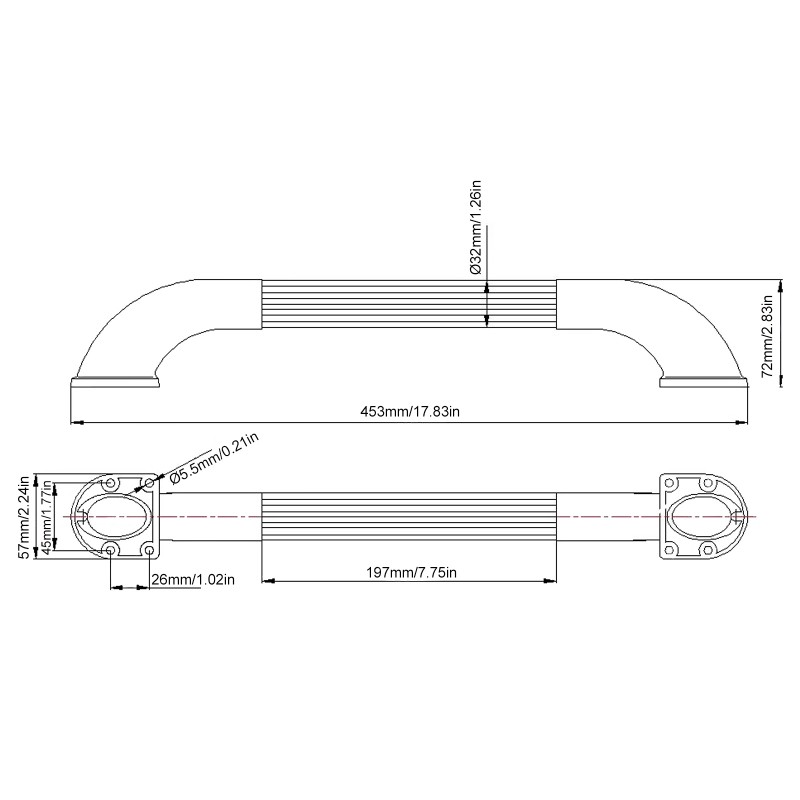 12volts LED Assist Handle light, RV Entry Door Assist Bar Lights, 12v