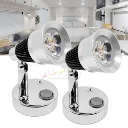 2X 12V LED Swivel Reading...