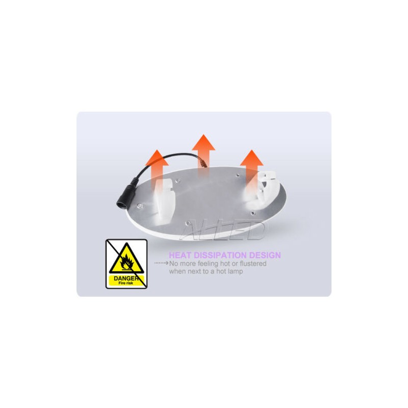 12v Cool White/Amber LED Camping Light Kit with Cigarette Connector