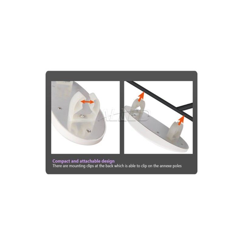 12v Cool White/Amber LED Camping Light Kit with Cigarette Connector