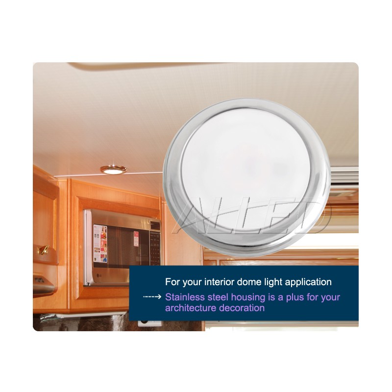 LED Cabin Down Puck Lights Pure White Ceiling Lamp RV/Boat/Marine