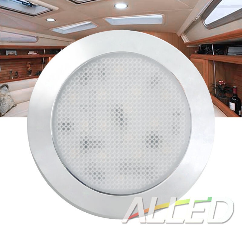 12V RV Interior LED Lights Switched Round Ceiling Light Fixture Camper  Trailer A