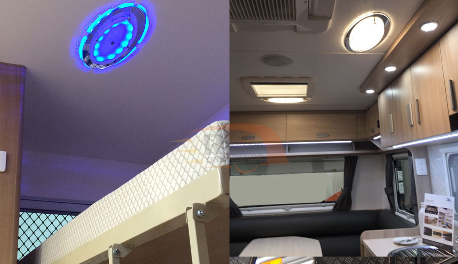 400mm 12V LED Ceiling Lighting Campervan/Caravan/Motorhome/RV Lamp