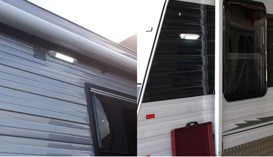 12V Waterproof 250mm LED Awning Camping Lights Marine Caravan RV Van