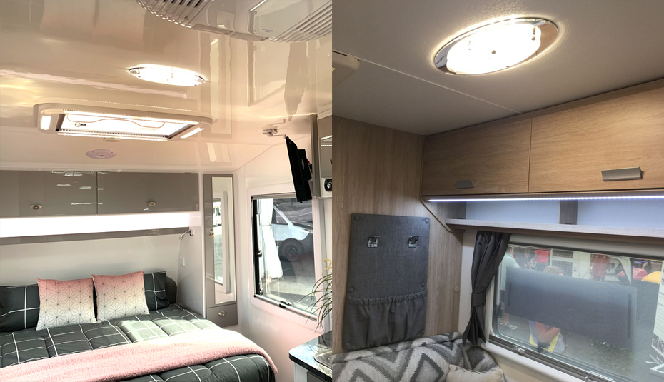 Wohnmobil Wohnwagen Deckenlampe 12V LED Deckenleuchte Innenraumleuchte