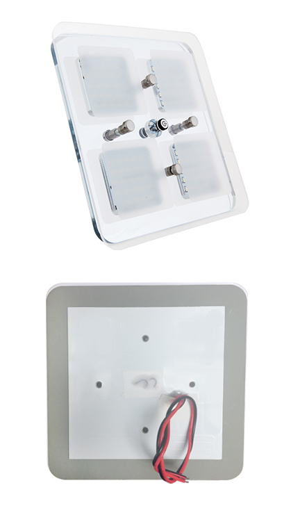 12V LED Deckenlampe Warmweiß/Blau Womo Wohnwagen Innenbeleuchtung