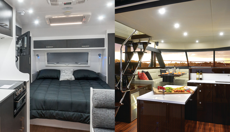 2x 12V LED Innenraumleuchte Kaltweiß – Deckenlampe Für Wohnmobil, Wohnwagen, Werkstatt – 8W, 1500LM