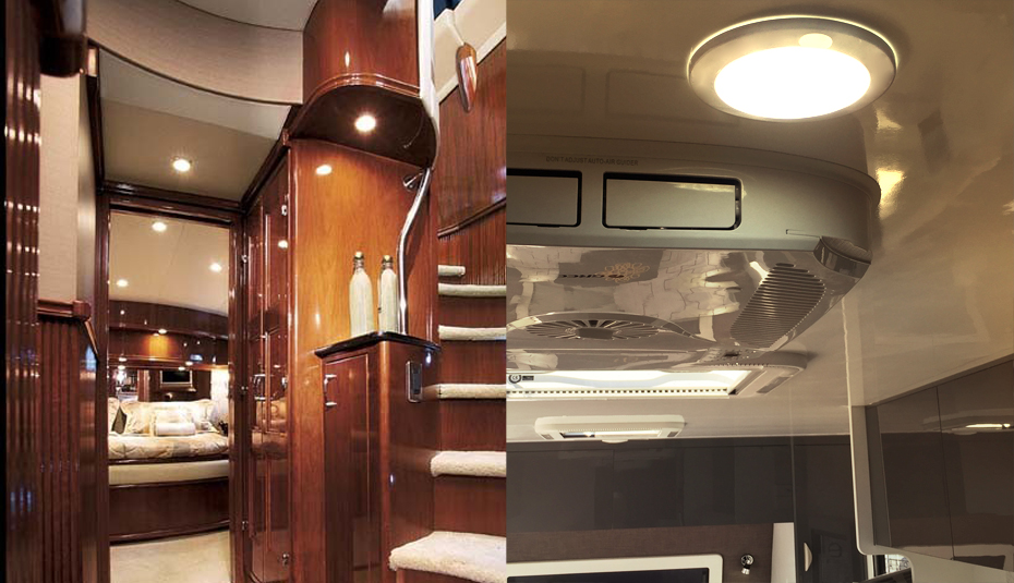 Neue 12V LED-Leuchten Campervan, Wand-Spot-Leselicht Auto Wohnwagen Boot  Innenbeleuchtung Wohnmobillampe mit Schalter Kaltweiß Schnell